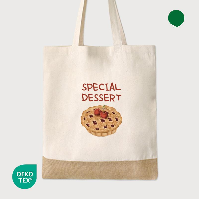 오코텍스인증 내츄럴 쥬트 투톤 에코백 (37*42cm/밑면없음) 사진