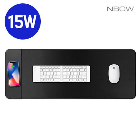 (인쇄 무료 이벤트)[엔보우] 15W 스마트 초고속 무선충전 마우스 장패드 사진