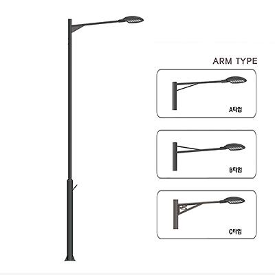 철제가로등주 사진
