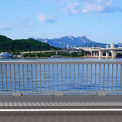 알루미늄제교량난간 사진