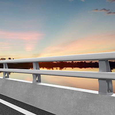 알루미늄제교량난간 사진