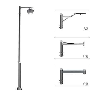 스테인리스가로등주 사진