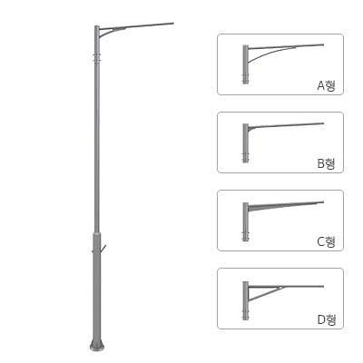 철제가로등주 사진