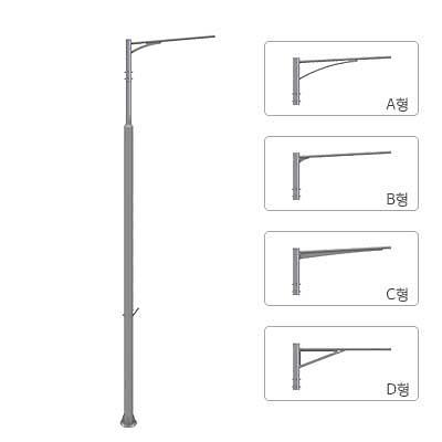 철제가로등주 사진