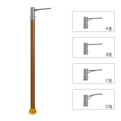철제가로등주 사진
