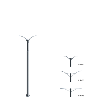 철제가로등주 사진