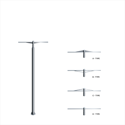 철제가로등주 사진