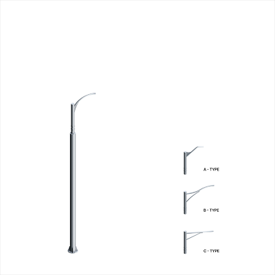 철제가로등주 사진