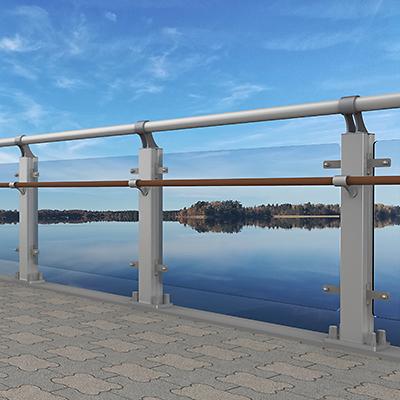 알루미늄제교량난간 사진