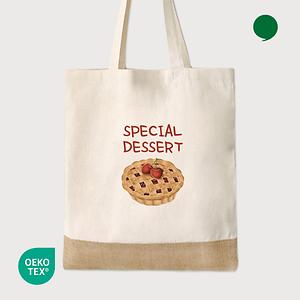 오코텍스인증 내츄럴 쥬트 투톤 에코백 (37*42cm/밑면없음) 사진