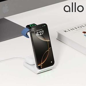 [알로] UC320WA 갤럭시 애플 올인원 3in1 고속 무선 충전기 1P 사진