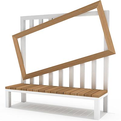 옥외용벤치 사진