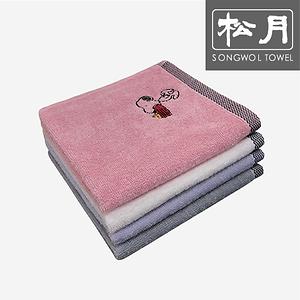 [송월] 스누피 블럭블랙34 고리 핸드타월 45g 1P (34*34cm) 사진