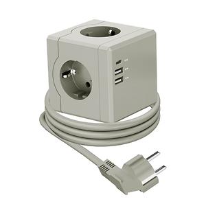 에코너-MT02 큐브멀티탭 전선형1.8m (3구/C타입/USB) 사진