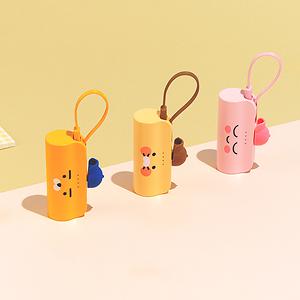 [카카오프렌즈] 도킹형 보조배터리 5000mAh (C타입/8핀) 사진