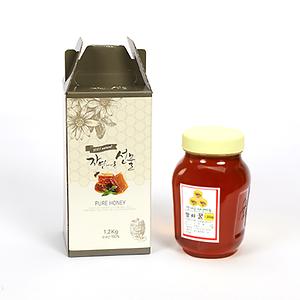 강화 천연 벌꿀 아카시아꿀, 잡화꿀 - 1.2kg 사진