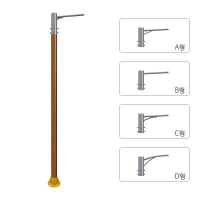 철제가로등주 사진