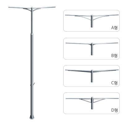 철제가로등주 사진