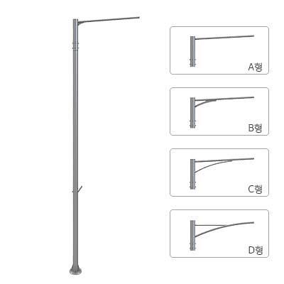 철제가로등주 사진