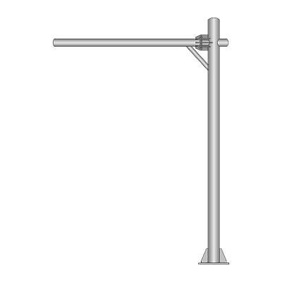 도로안전표지판지주 사진