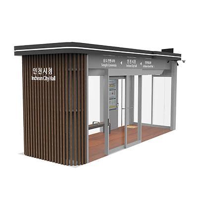 버스승강장 사진