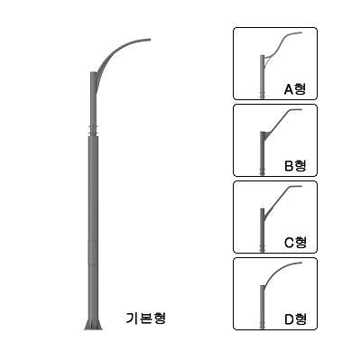 철제가로등주 사진