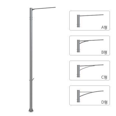 철제가로등주 사진