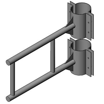 도로안전표지판지주 사진