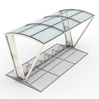 자전거보관대 사진