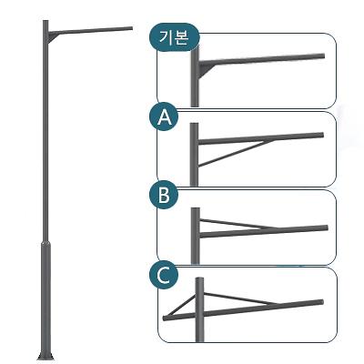 철제가로등주 사진