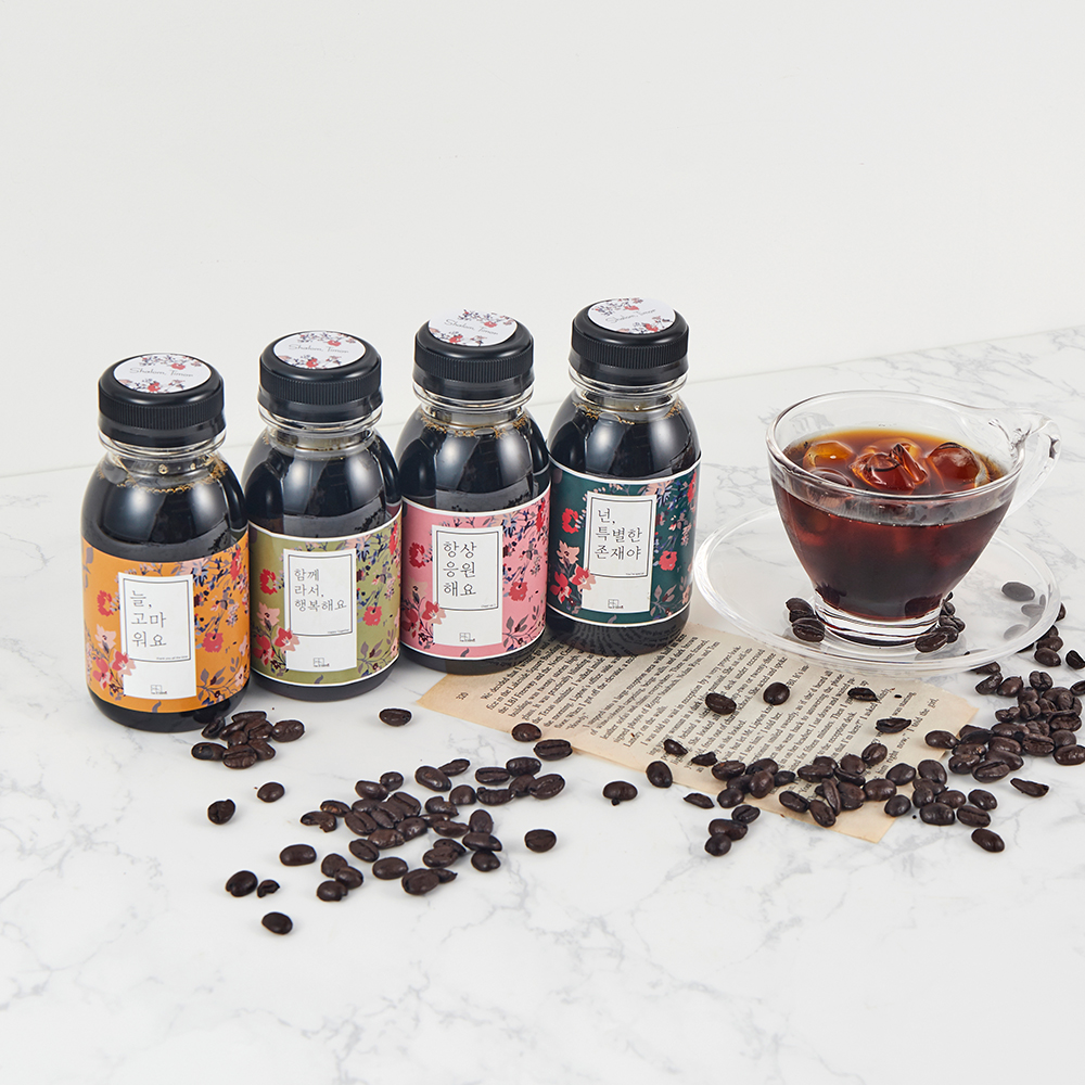 [비아이이] 포엘 더치커피 메시지 박스(200ML*4EA) 사진