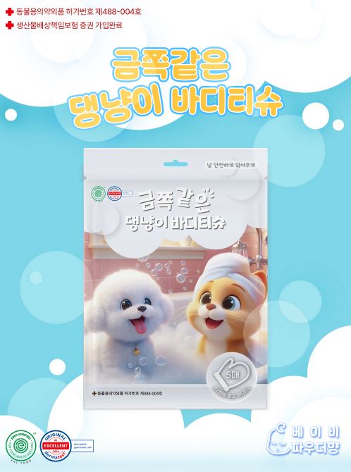 댕냥이 바디티슈 사진
